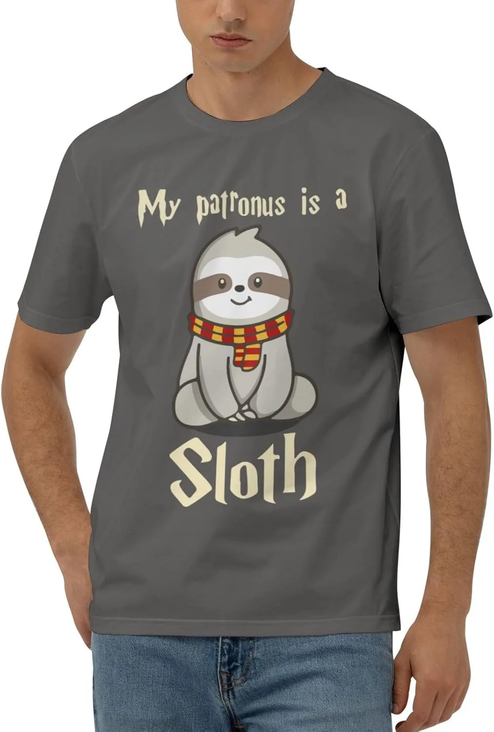 

Футболка My Patronus is A Sloth мужская, хлопок, черная JYEXSEIZ