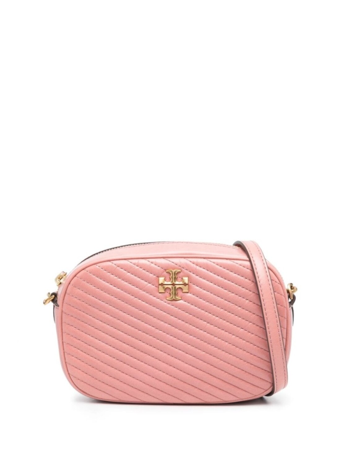 

Tory Burch стеганая сумка на плечо Kira с узором шеврон, розовый