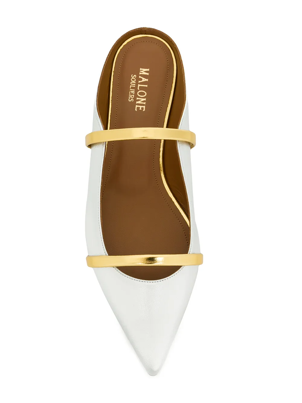 Балетки Maureene с заостренным носком Malone Souliers, серебяный — фото 4
