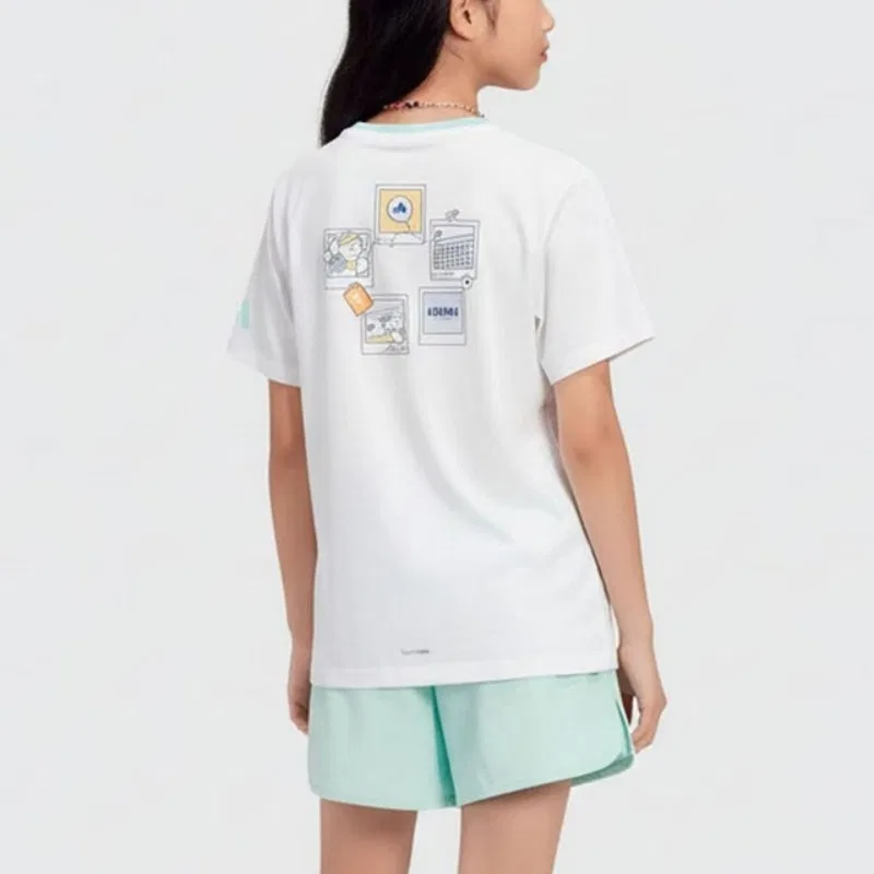 Детский спортивный костюм Casual Sportswear 2 Piece Set Adidas, White — фото 3