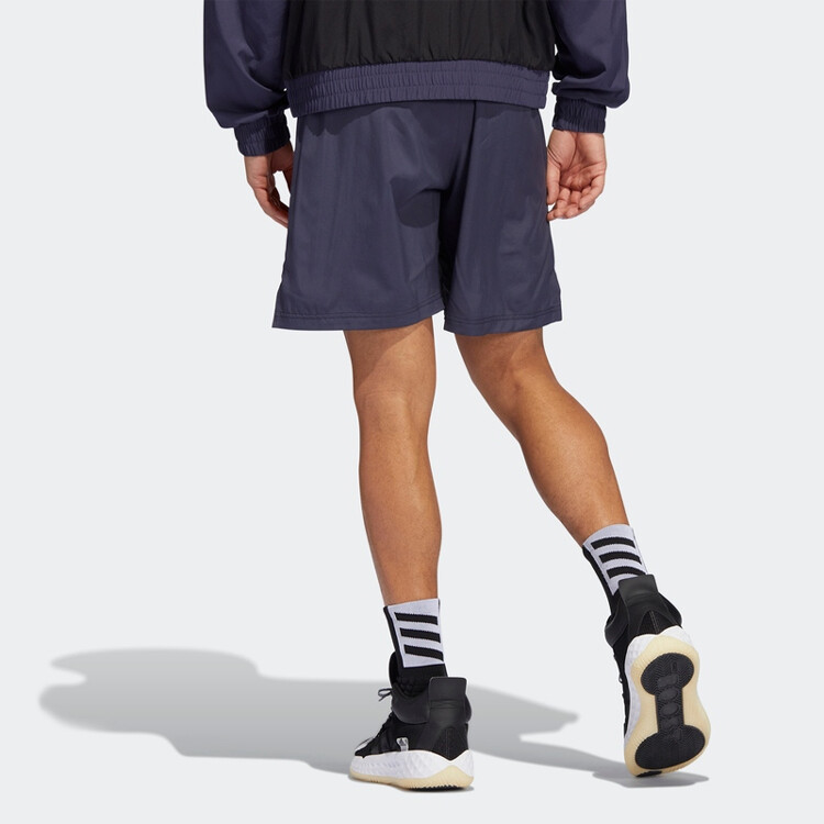 Повседневные шорты мужские темно-серые темно-синие Adidas, темно-синий — фото 4