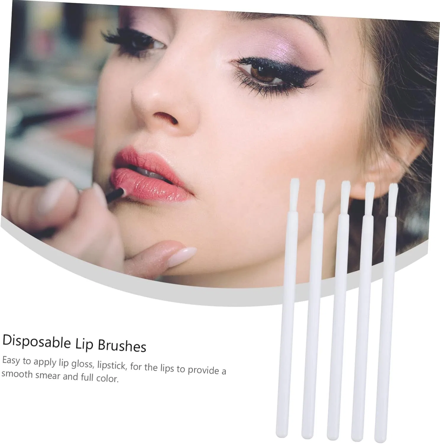 Кисти для губ одноразовые Beaupretty 100 шт белый — фото 2
