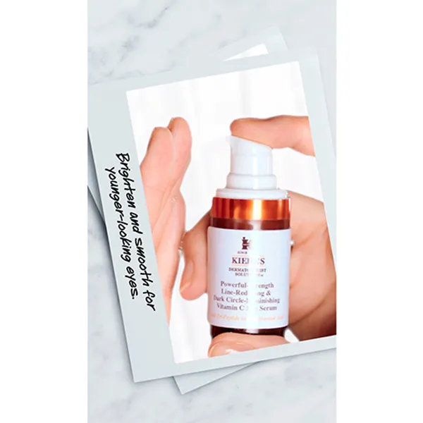 Контур глаз с витамином С Powerful Strength Line Reducing Concentrate Eye Kiehl'S, 15 ml — фото 4