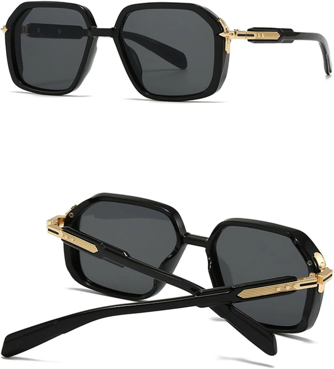 

Мужские солнцезащитные очки в стиле ретро с защитой от УФ-излучения UV400, женские солнцезащитные очки с заклепками и градиентным переходом цвета TVTBBVV, Green Tea