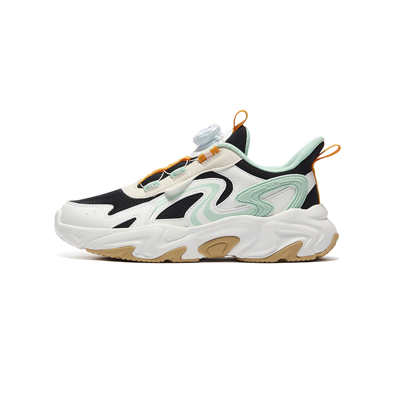 

Антискользящие износостойкие низкие детские повседневные кроссовки Anthracite/Feather White/Oatmeal Grey для подростков 361°KIDS, Carbon черный/Feather белый/Oat серый