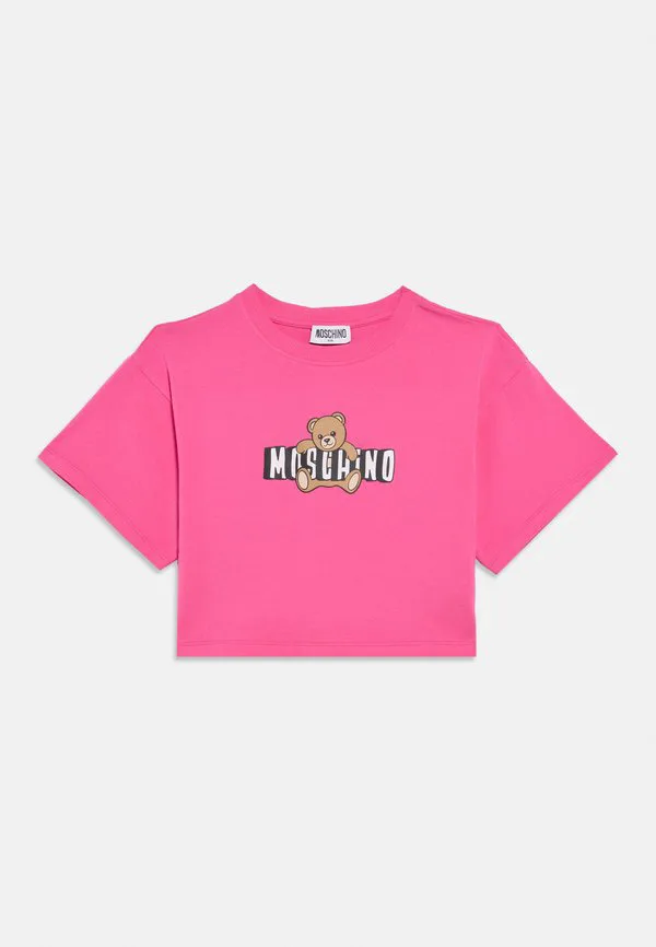 Футболка с дополнительным принтом Moschino, Azalea Pink