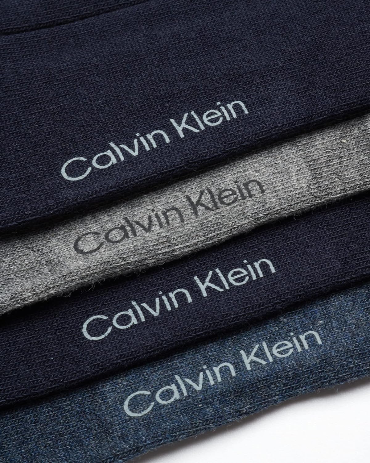 Мужские носки Calvin Klein - 8 пар легких однотонных носков из хлопковой смеси (размер 7-12), Navy Texture — фото 4