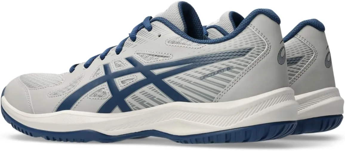 Волейбольные кроссовки Asics Men's Upcourt 6, серый/синий — фото 3