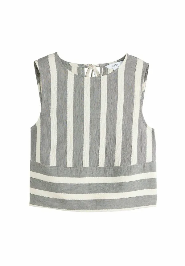 Блузка без рукавов прямого кроя Next, Monochrome Stripe