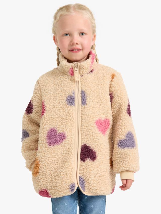 

Детская куртка с принтом в виде сердечек Lindex, Light Dusty Lilac