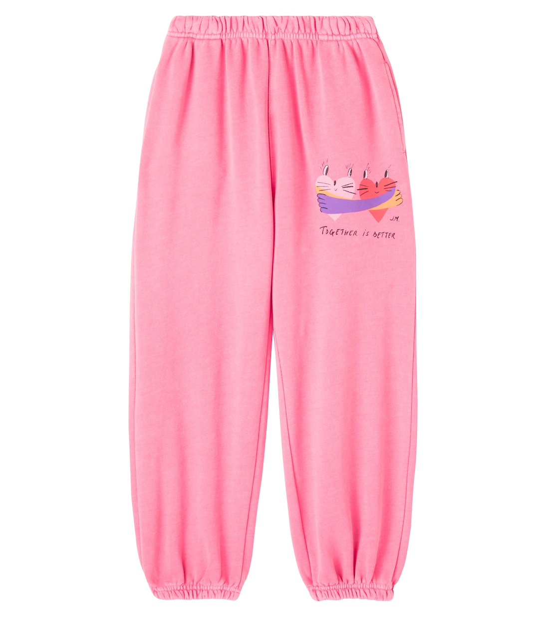

Спортивные брюки из хлопка с принтом Together Jellymallow, розовый