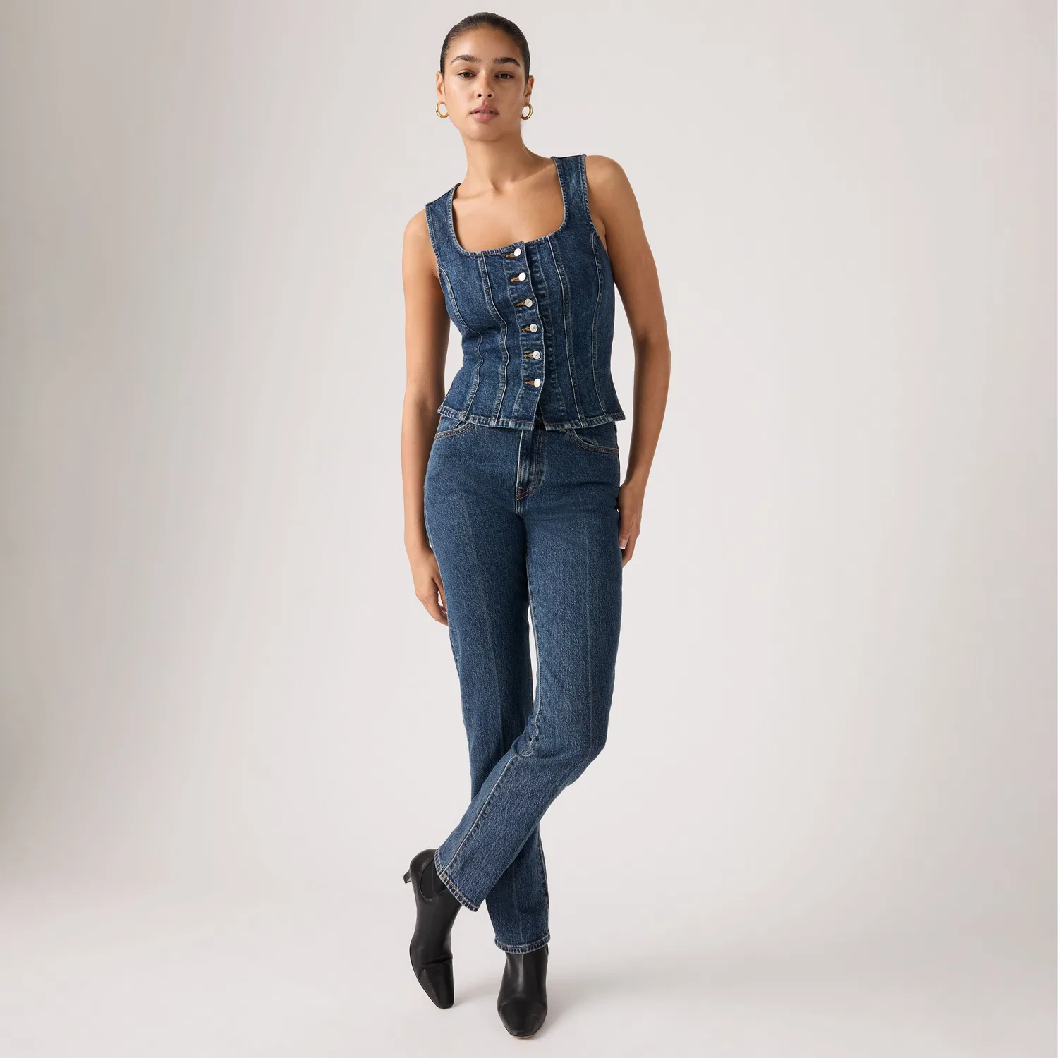 Женские джинсы Wedgie Slim Fit Levi's, Dark Wash