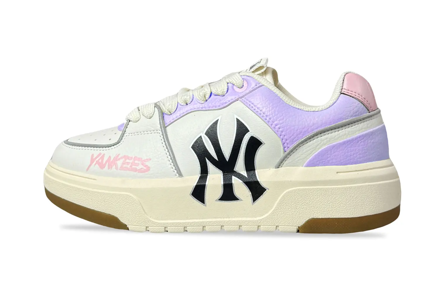 

Кроссовки MLB Chunky Liner Skateboarding Shoes Unisex Low-top Pink/Purple, розовый