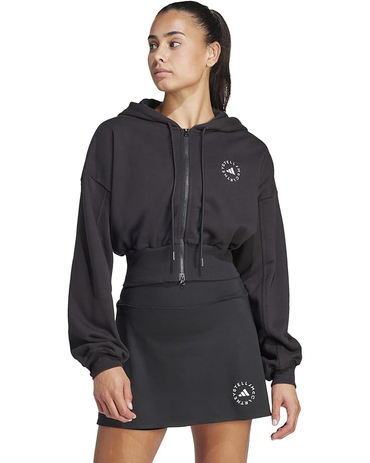 

Худи adidas by Stella McCartney Cropped Zipped IN3637, черный