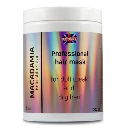 

Маска для волос, 1000 мл Ronney, Holo Shine Star Macadamia