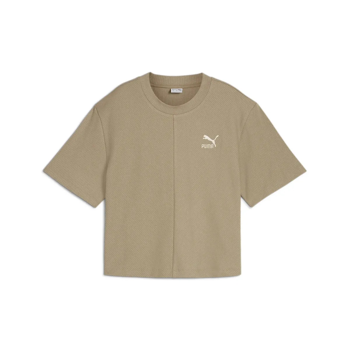 

Футболка PUMA "Женская свободная футболка в рубчик CLASSICS", бежевый