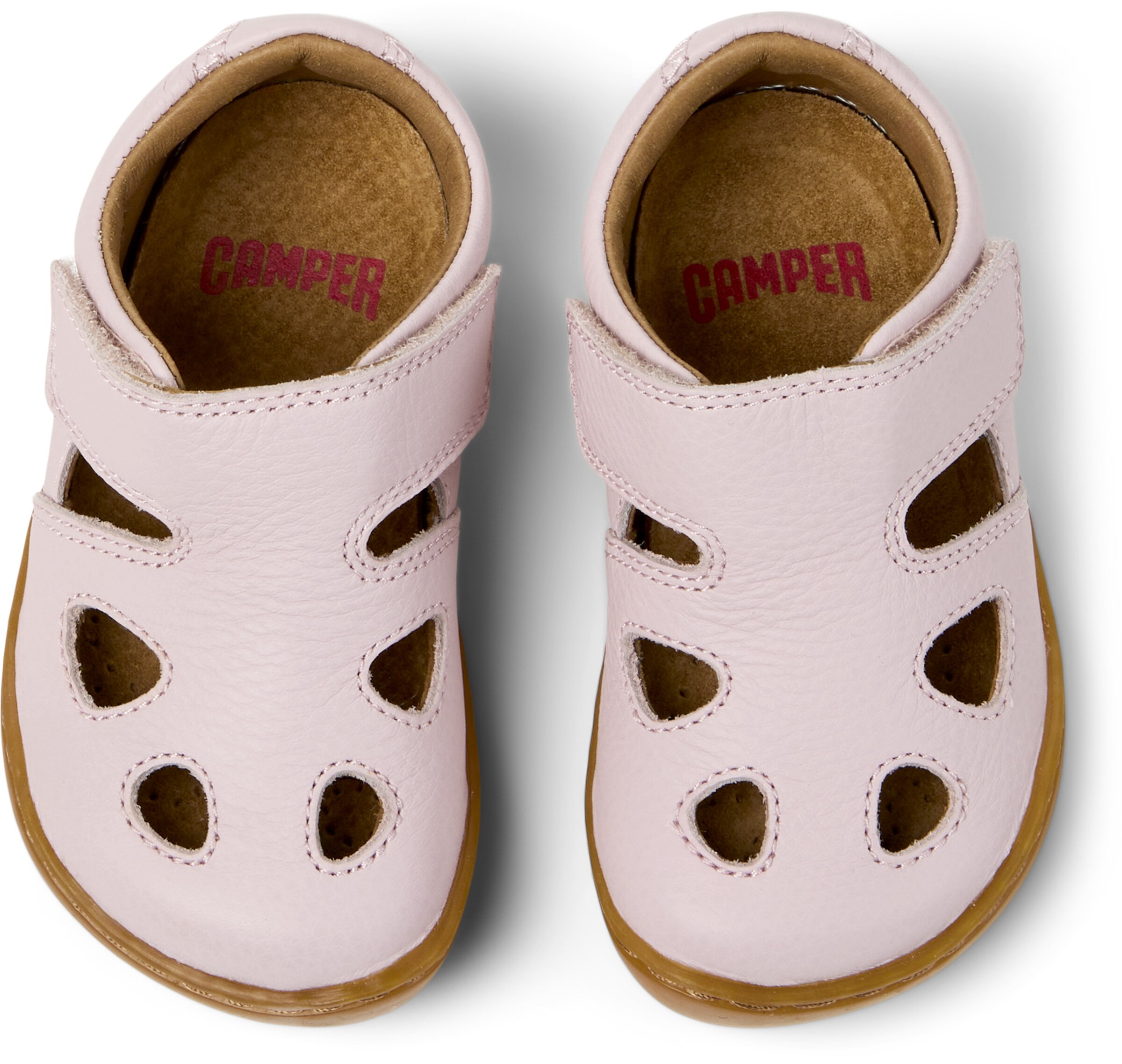 CAMPER First-Step Shoes 'Peu Cami' в пастельно-розовом цвете — фото 3
