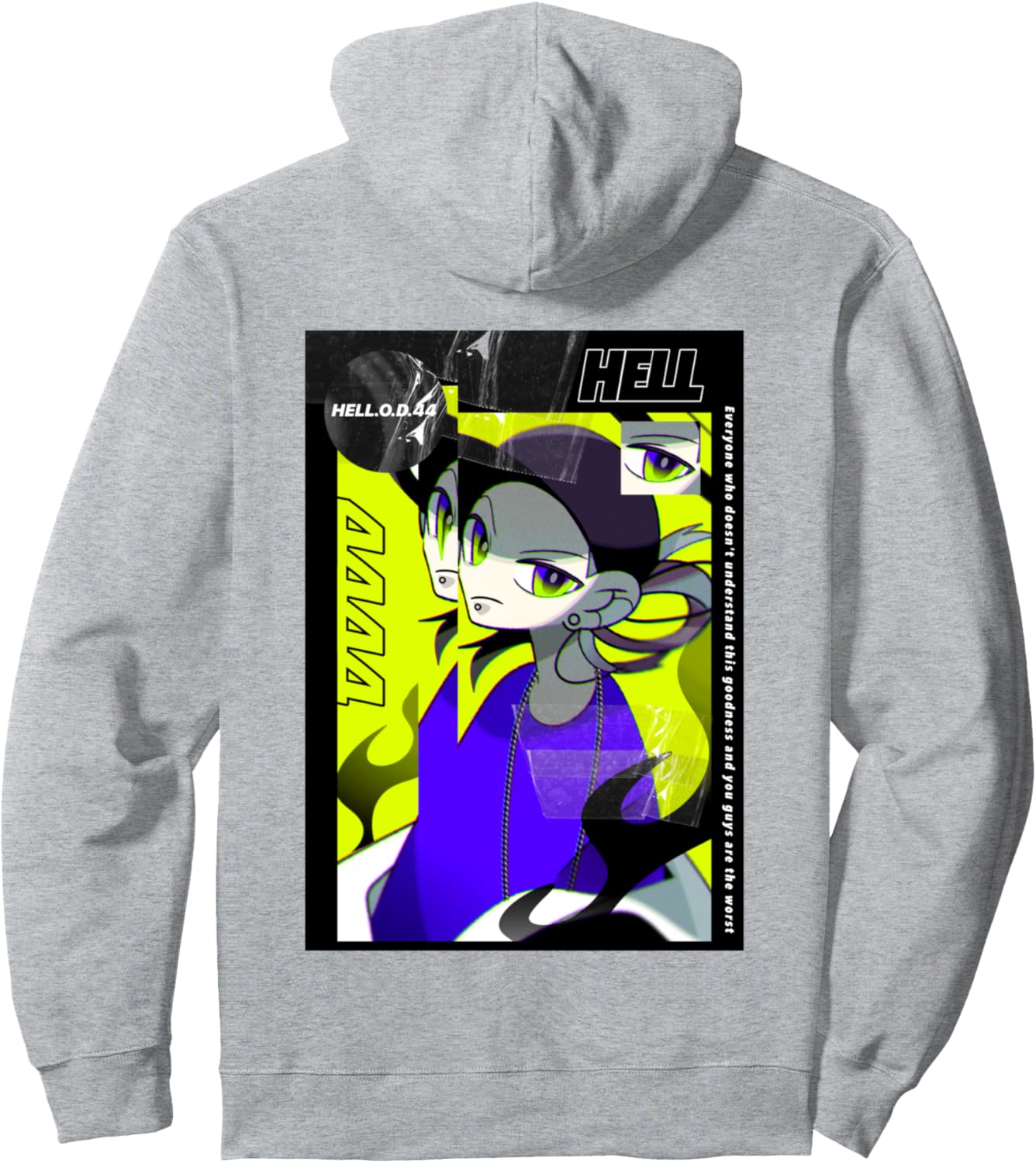 

Худи NAR-T-0007-HELL EYE Freestyle Creation, серый