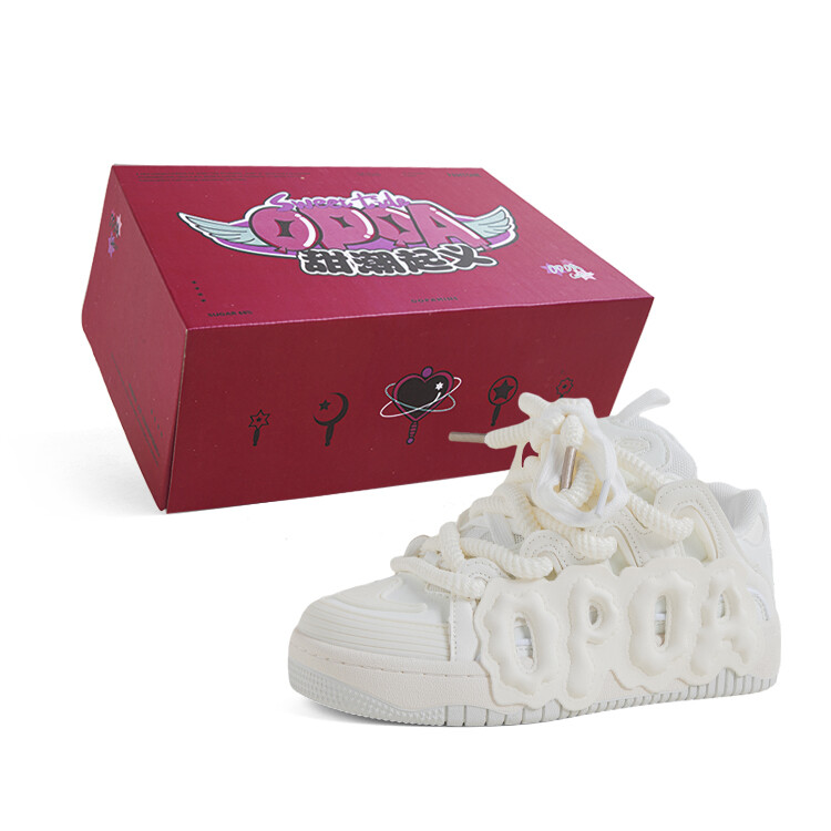 

Кроссовки OPOA Skateboarding Shoes Unisex Low-top White, белый
