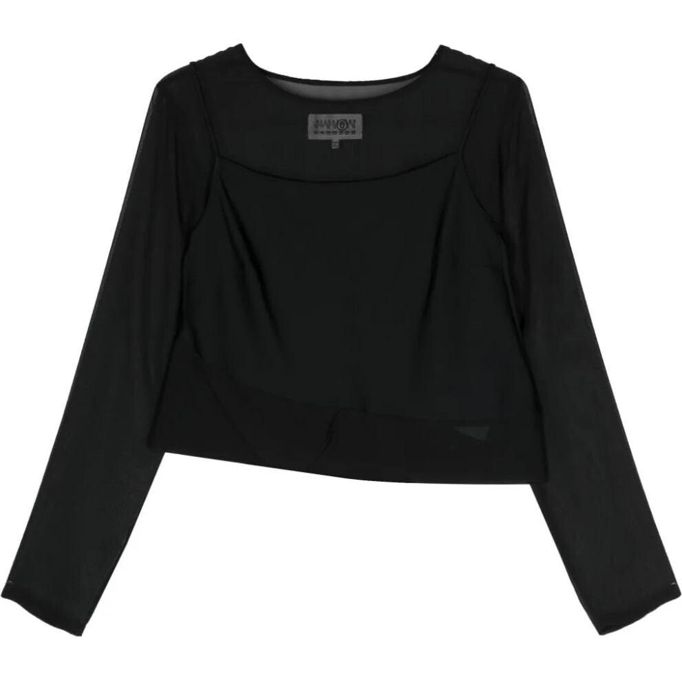 

Футболка женская черная Mm6 Maison Margiela