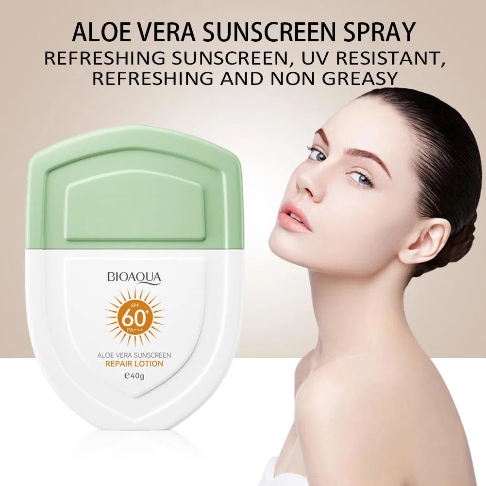 Увлажняющий солнцезащитный крем с алоэ вера SPF 30+ Jawseu, 2 Pieces. — фото 4