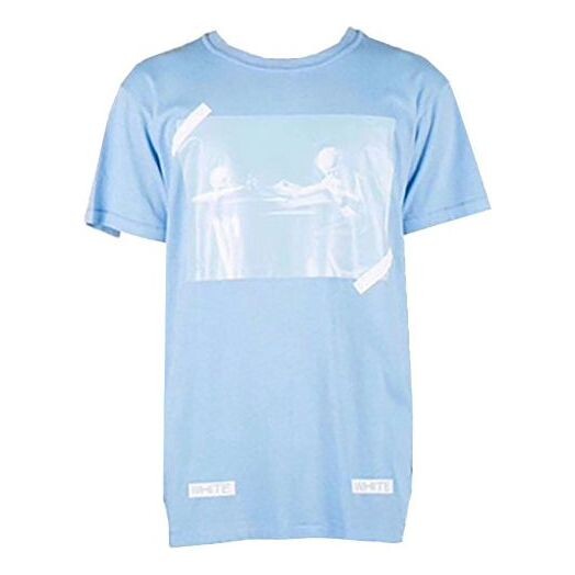 

Футболка ss21 co virgil ablo ow blue Off-White, синий