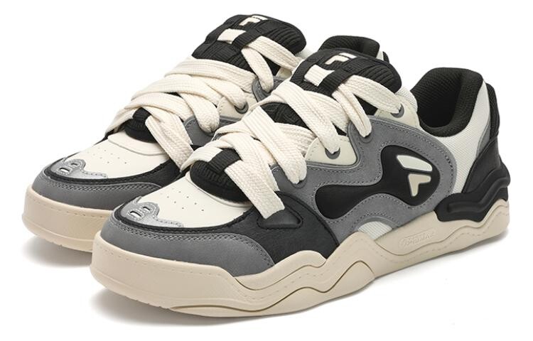 Кроссовки FILA FUSION KICK Wave Bottom Sneakers Skateboarding Shoes Men Low-top Beige/Gray, серый — фото 3