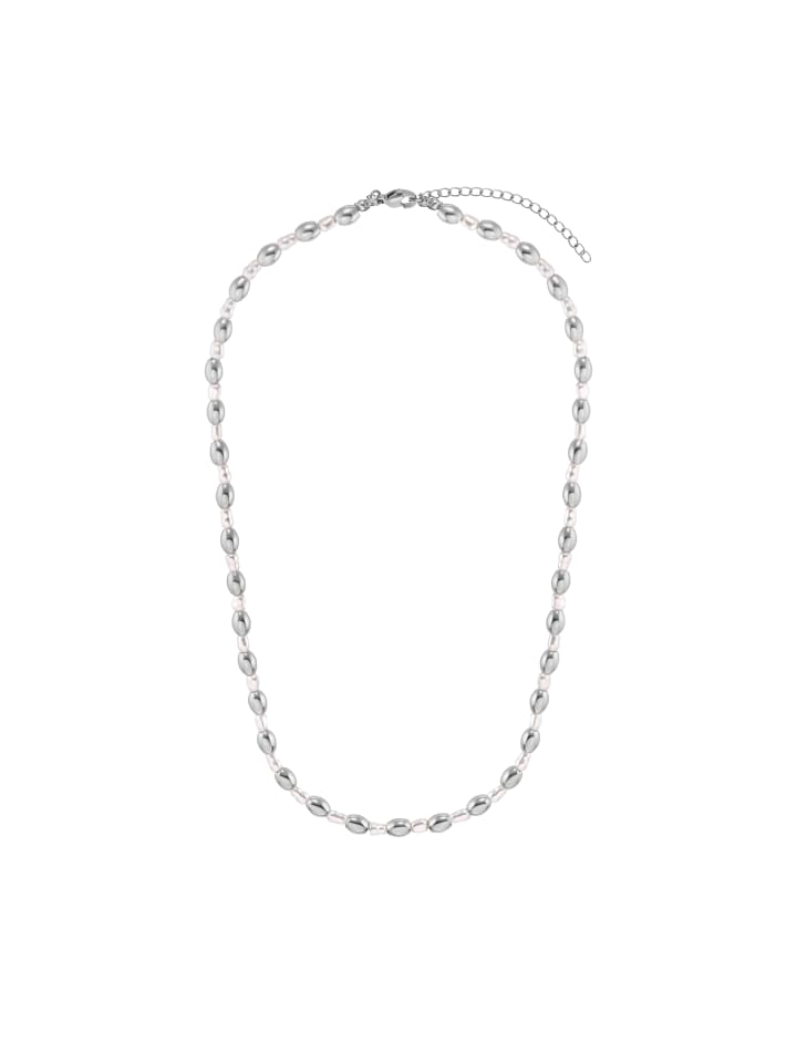 

Steel_Art Женское жемчужное ожерелье майя, полированное, серебристого цвета