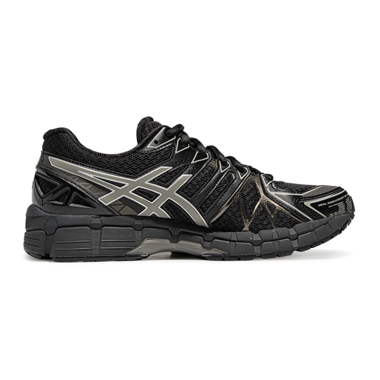 Нескользящие низкие повседневные кроссовки Gel Kayano20, унисекс Asics, черный/серый — фото 3