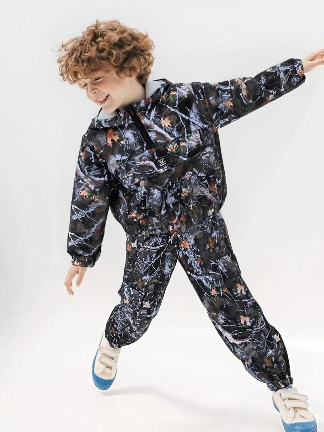 Детский спортивный костюм с капюшоном и брюками Azmxynol, Multicolor — фото 4