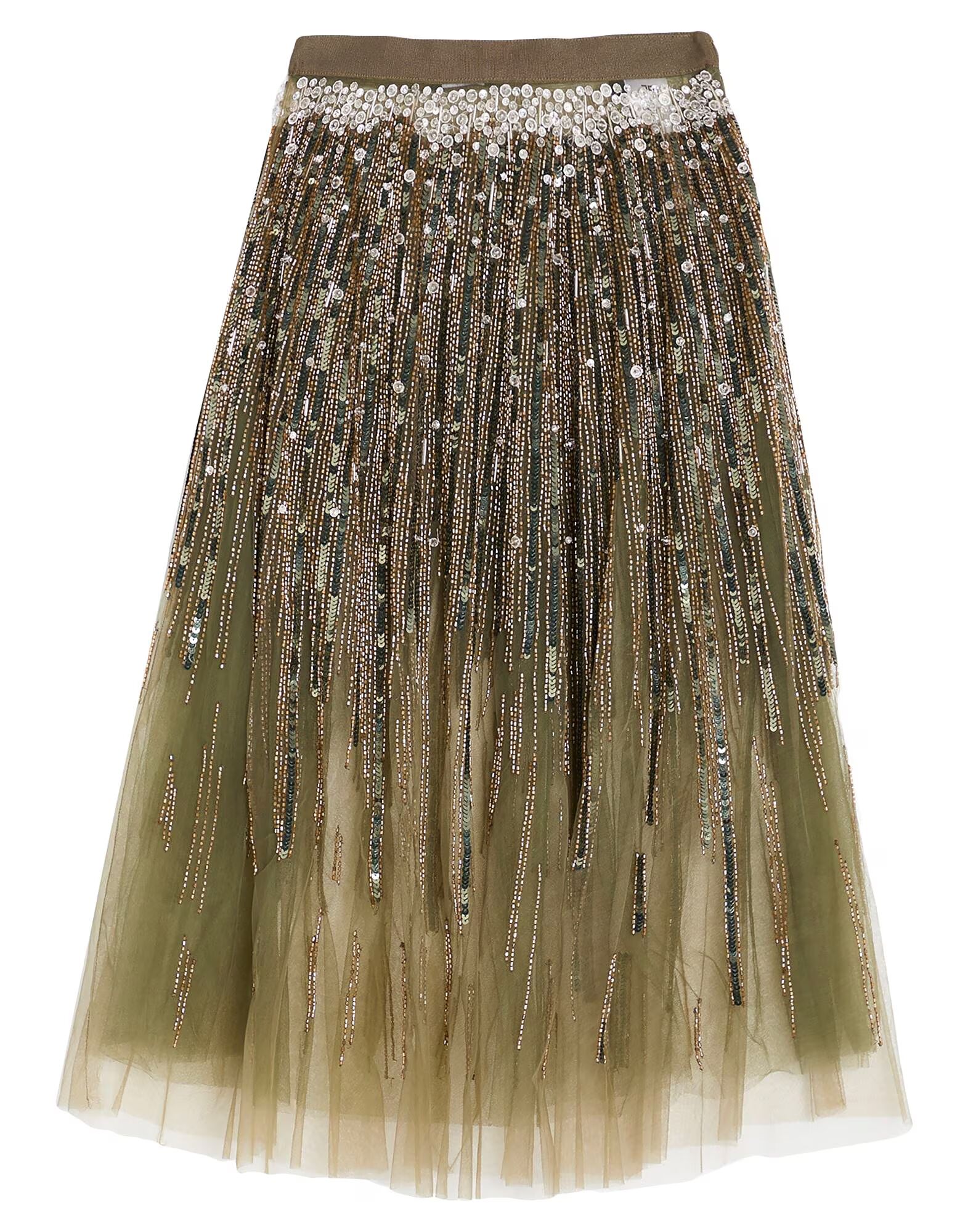 

Юбка миди Elisabetta Franchi, зеленый