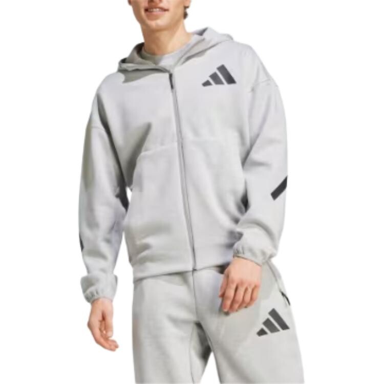 Куртка ZNE мужская серая Adidas, серый — фото 3