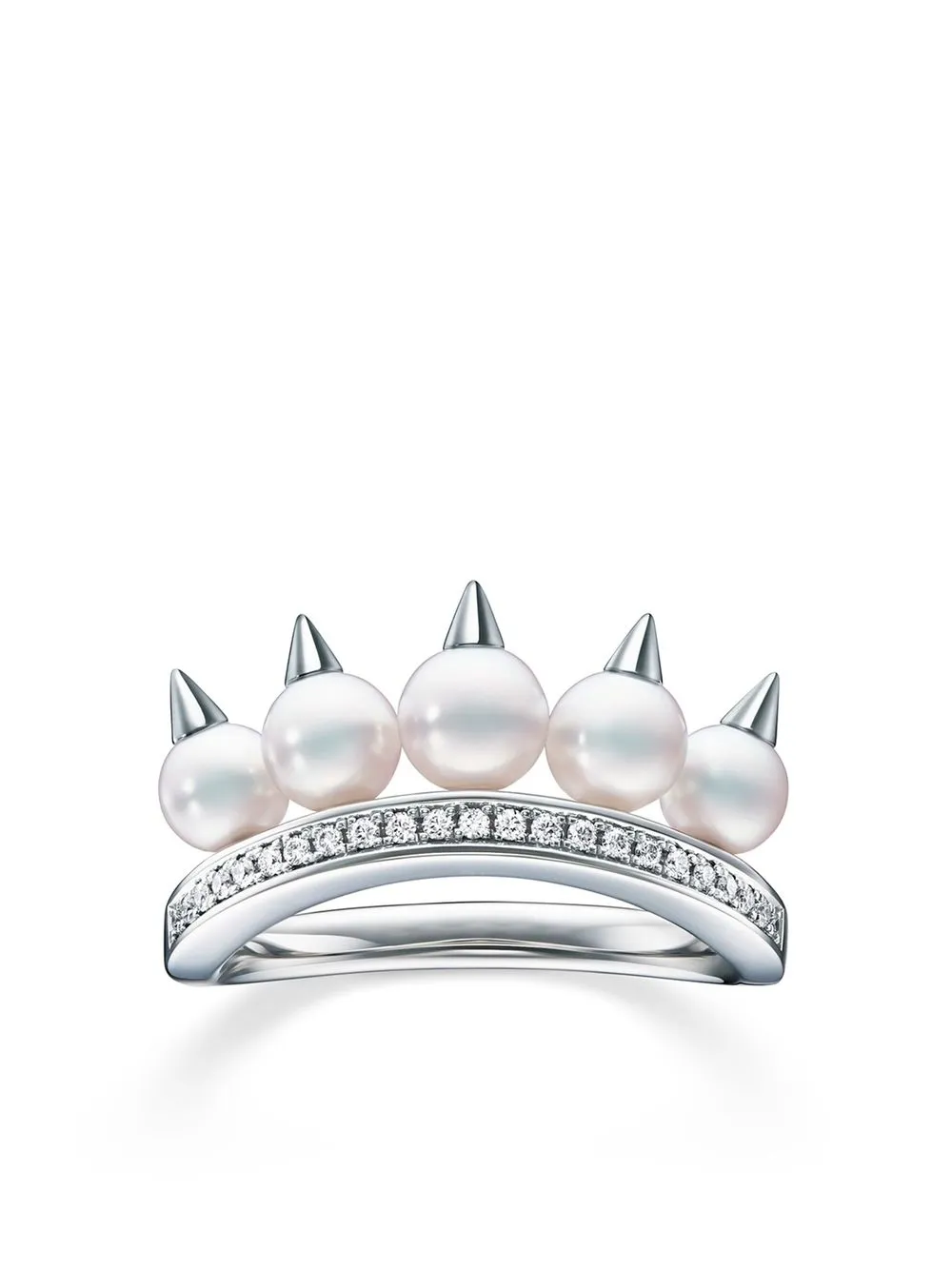 

Кольцо Collection Line Danger из белого золота с бриллиантами TASAKI, серебяный