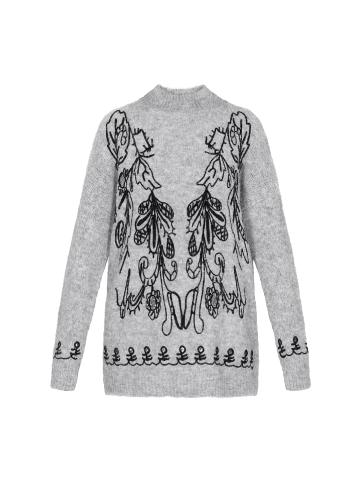 

Женский свитер светло-серого цвета usha FESTIVAL