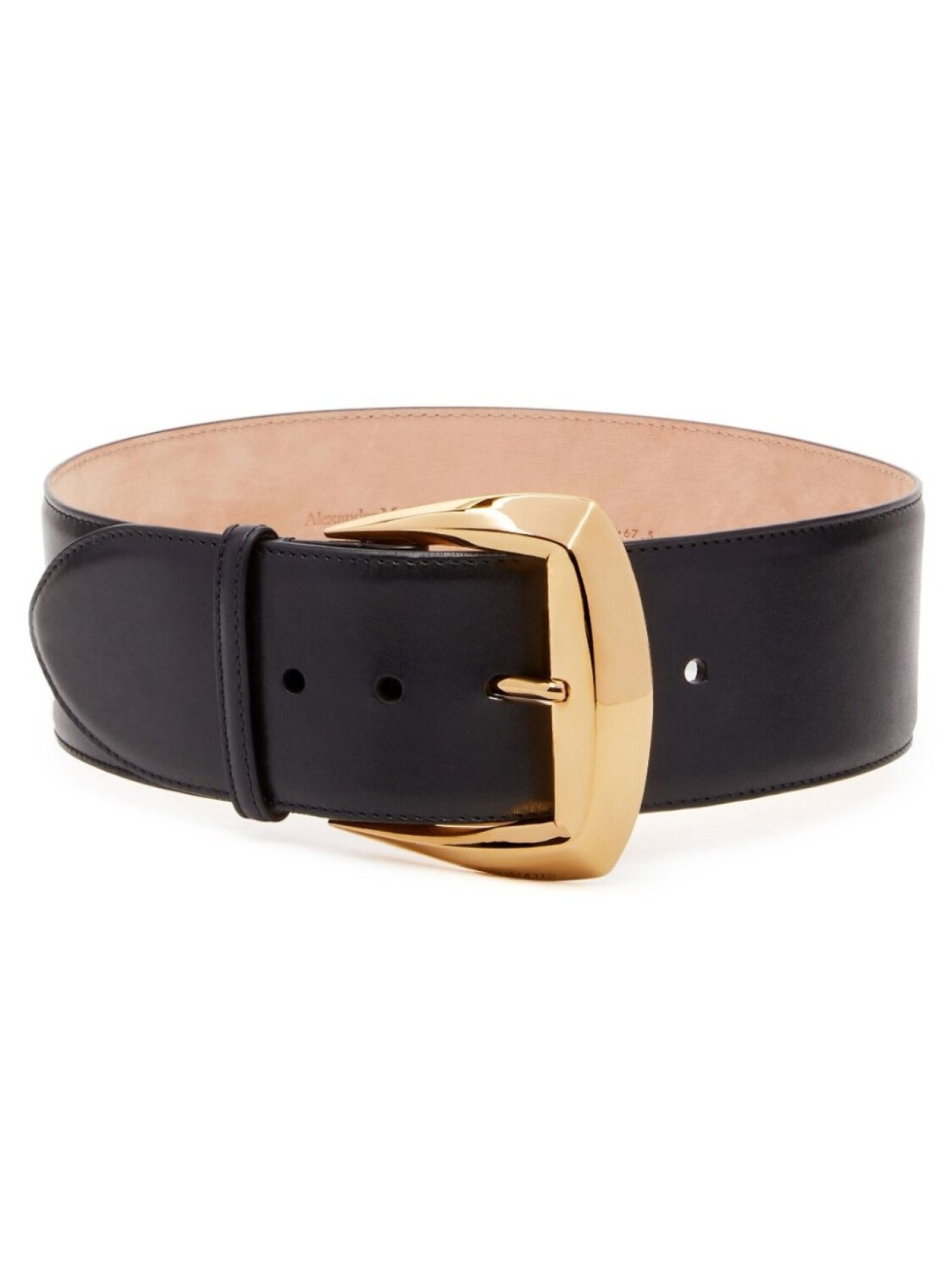 

Alexander McQueen ремень Geometric Buckle, черный