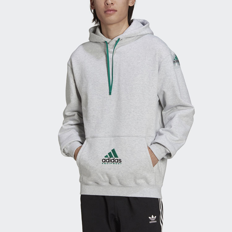 Толстовка EQT мужская светло-серый меланж Adidas Originals — фото 3
