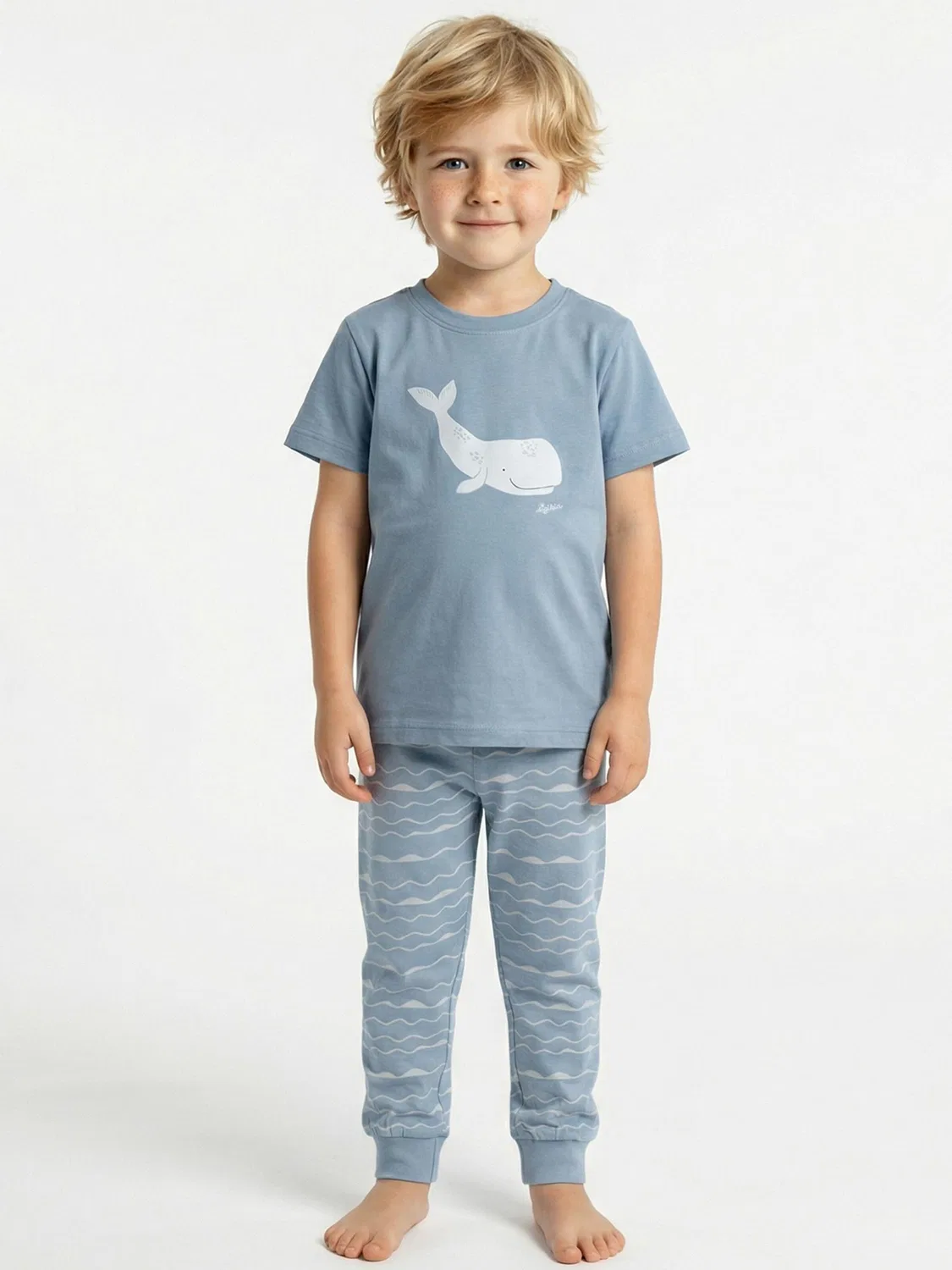 Пижама Sigikid Pyjama Nachtwäsche светло-голубого цвета — фото 2