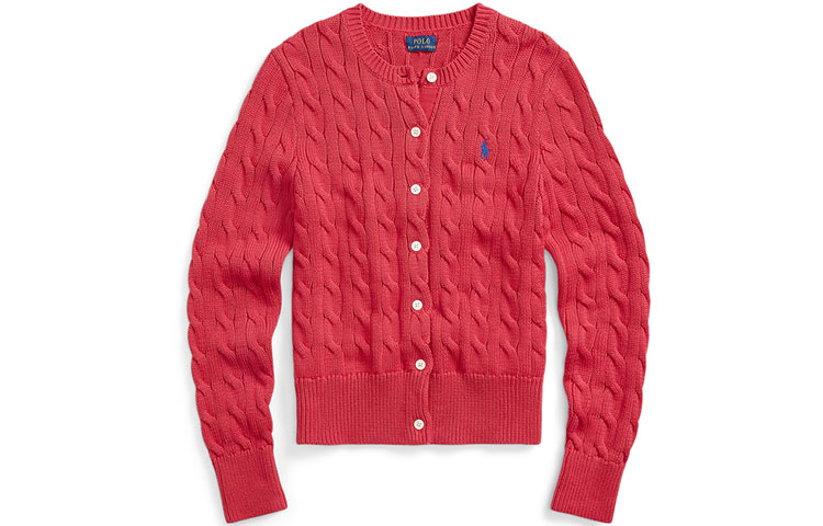 Polo Ralph Lauren Вязаный свитер SS22 женский красный — фото 3