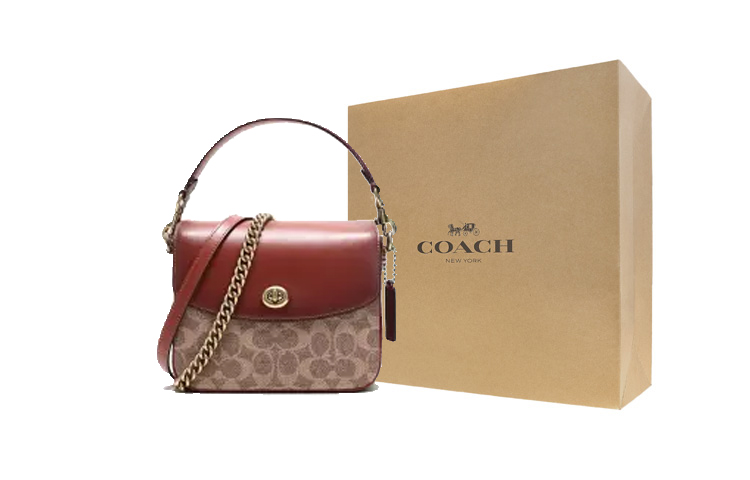 

COACH Кожаный мессенджер Кэсси из холста