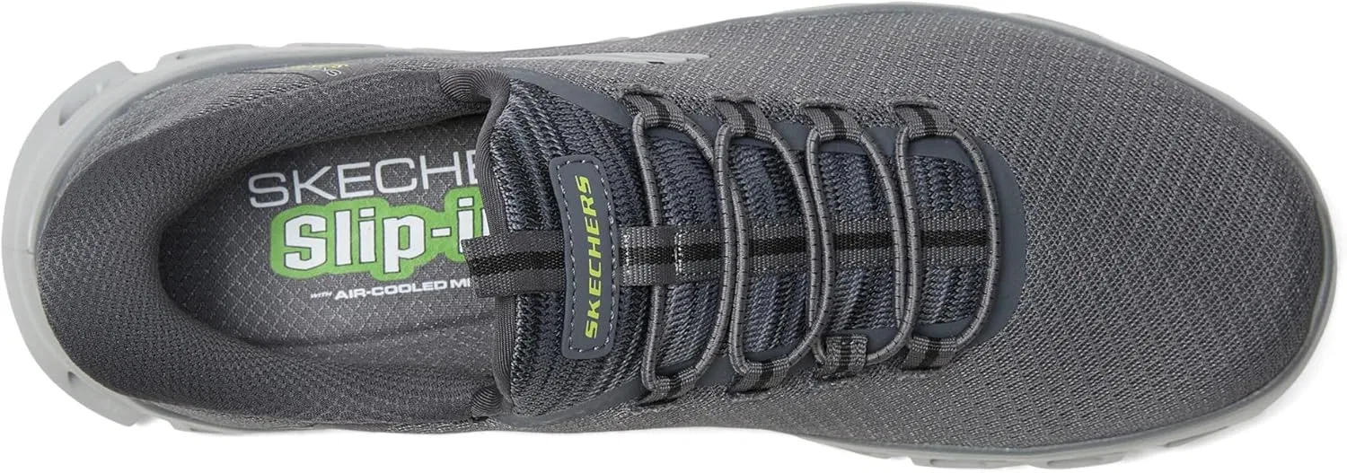 Мужские кроссовки Skechers Glide-Step Noxus Hands Free без шнурков, Gray — фото 2