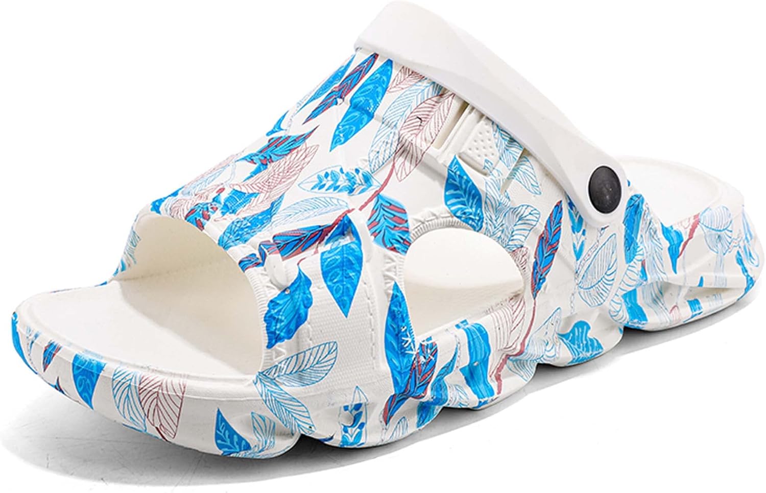 

Летние мужские повседневные сандалии шлепанцы, дышащие, удобные, легкие, противоскользящие, прочные, с двухслойной подошвой EVA, толстая подошва Generic, белый