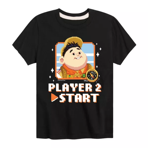 

Футболка Up boys 8-20 player 2 Russell с графическим принтом Disney, черный