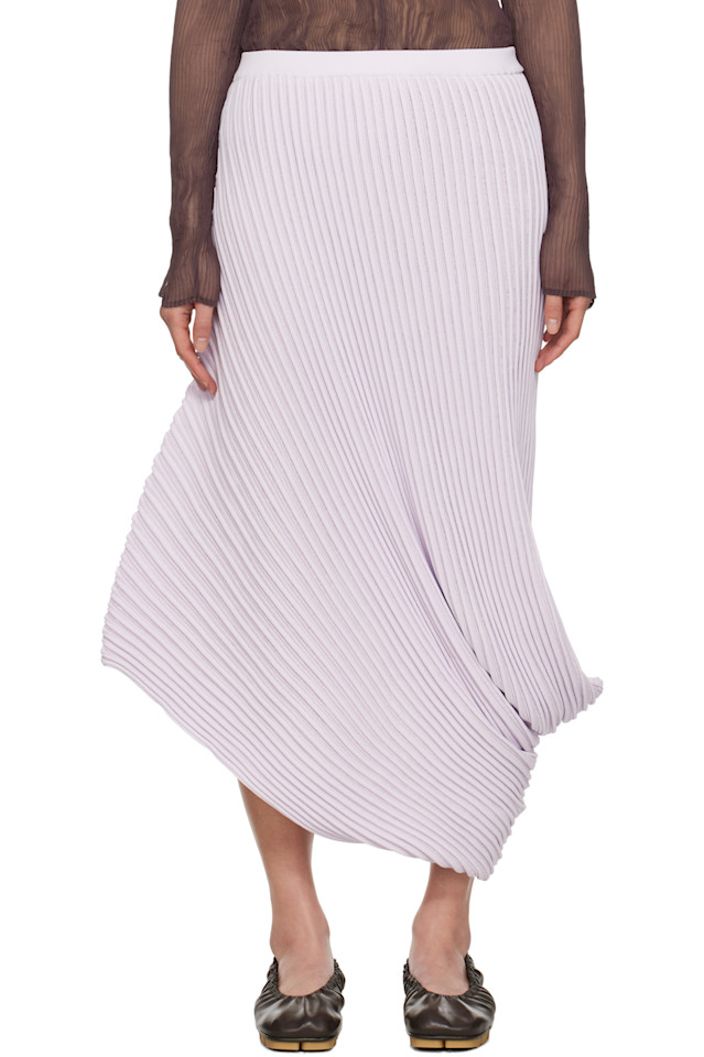 

Юбка миди в стиле стрим Issey Miyake, фиолетовый