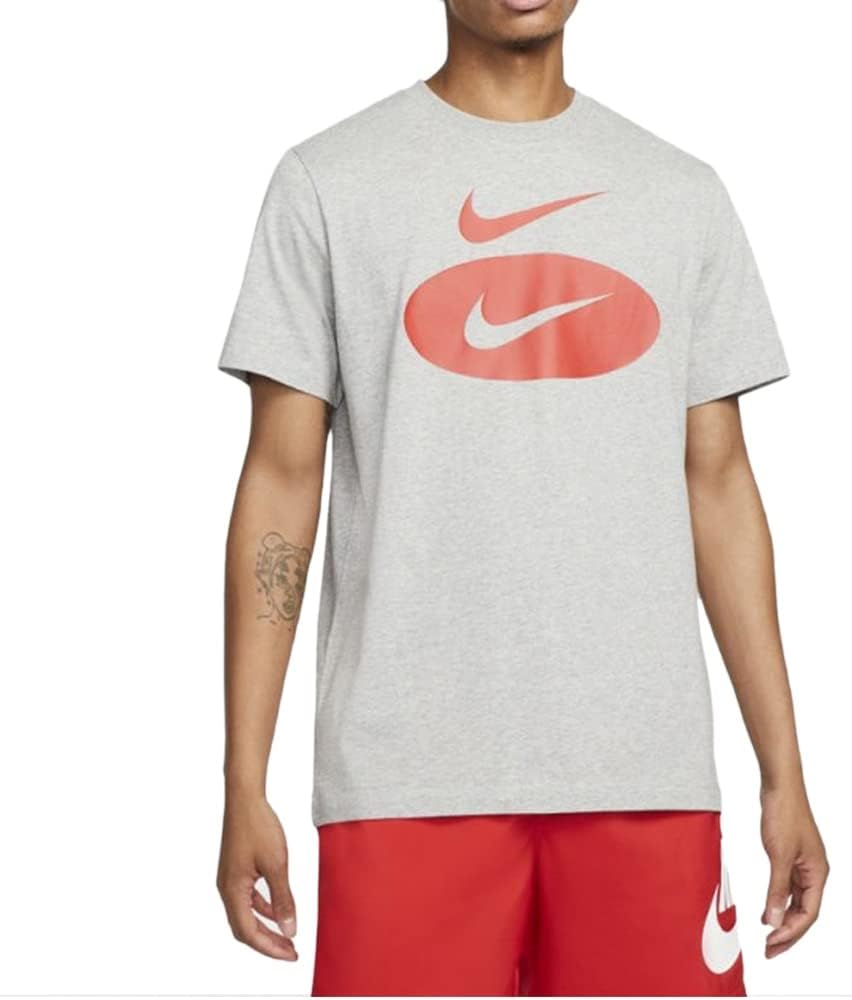 

Мужская футболка Nike League Oval темно-серого цвета с логотипом Swoosh, Dk Grey Heather'