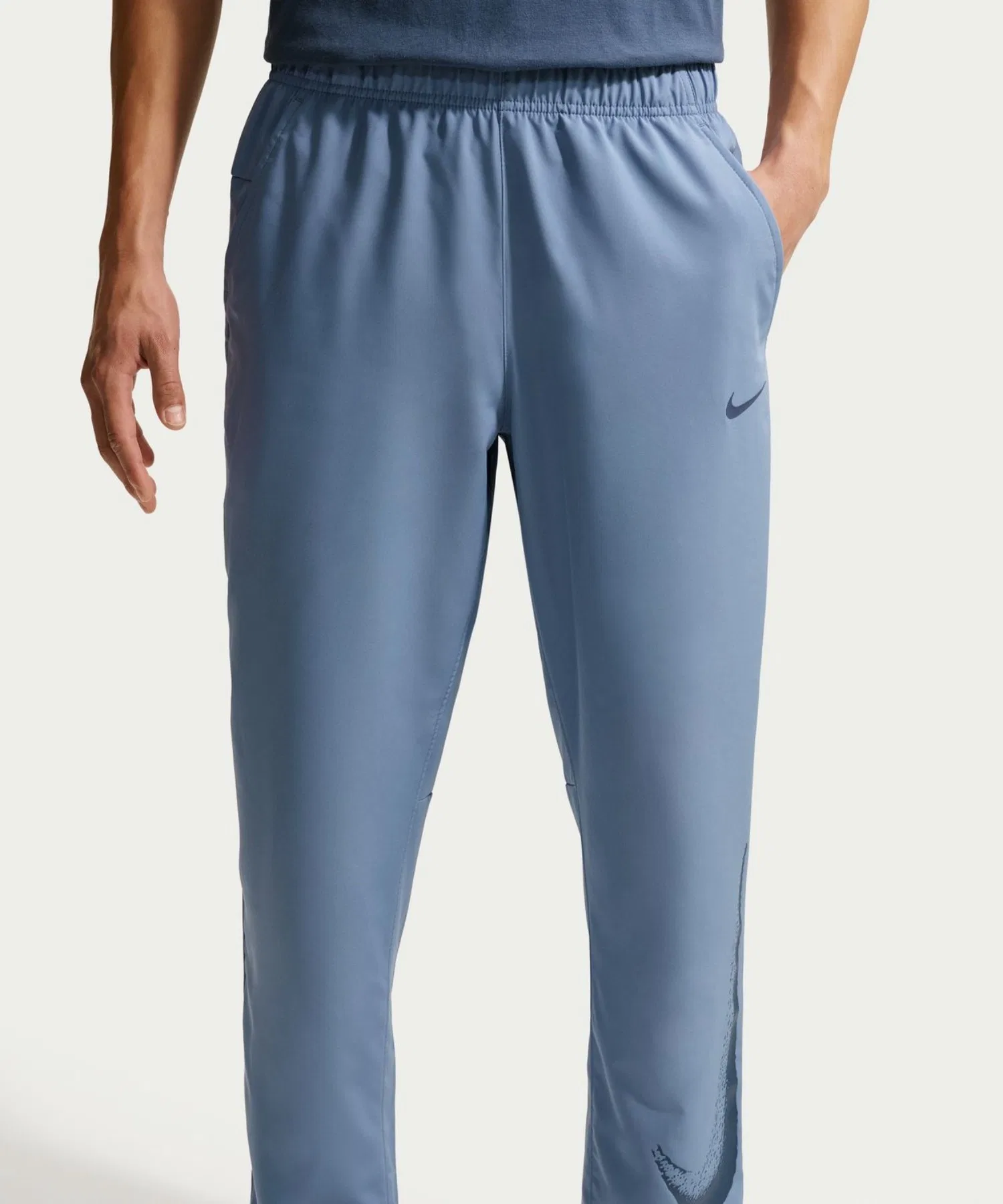 Мужские спортивные брюки NIKE DF FORM GFX ALT прямые тёмно-синие