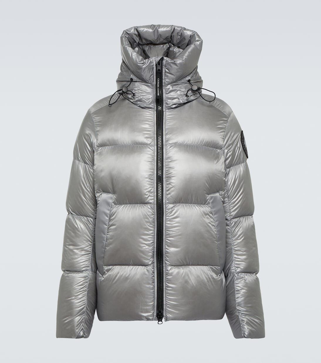 

Пуховик из крофтона black label Canada Goose, серый