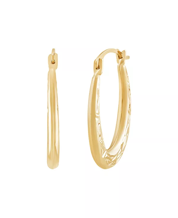 

U-Образные серьги-кольца из 14-каратного желтого золота Macy'S, gold