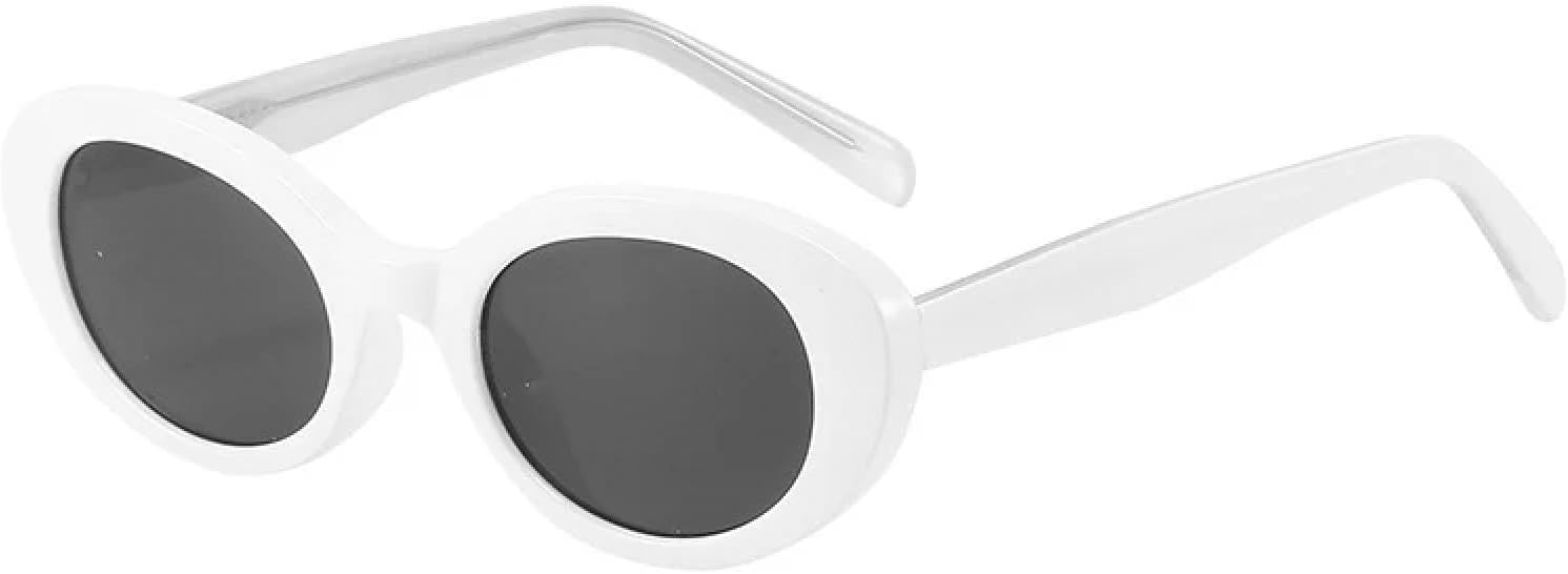 

Модные солнцезащитные очки для женщин в винтажном стиле, прозрачные, конфетного цвета, мужские солнцезащитные очки с защитой от УФ-излучения UV400 TOIPASTN, White Gray