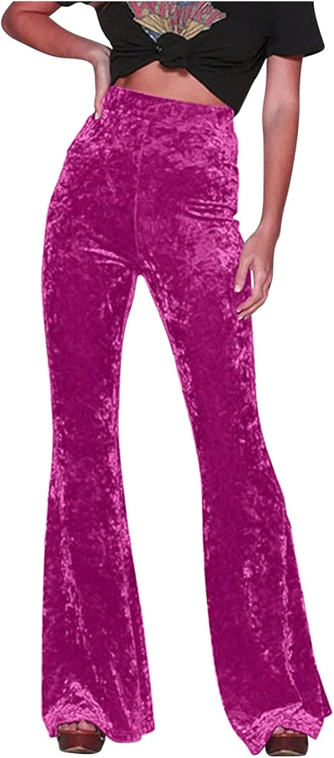 

Женские брюки Akklian Velvet Flare Pants High Waist Wide Leg