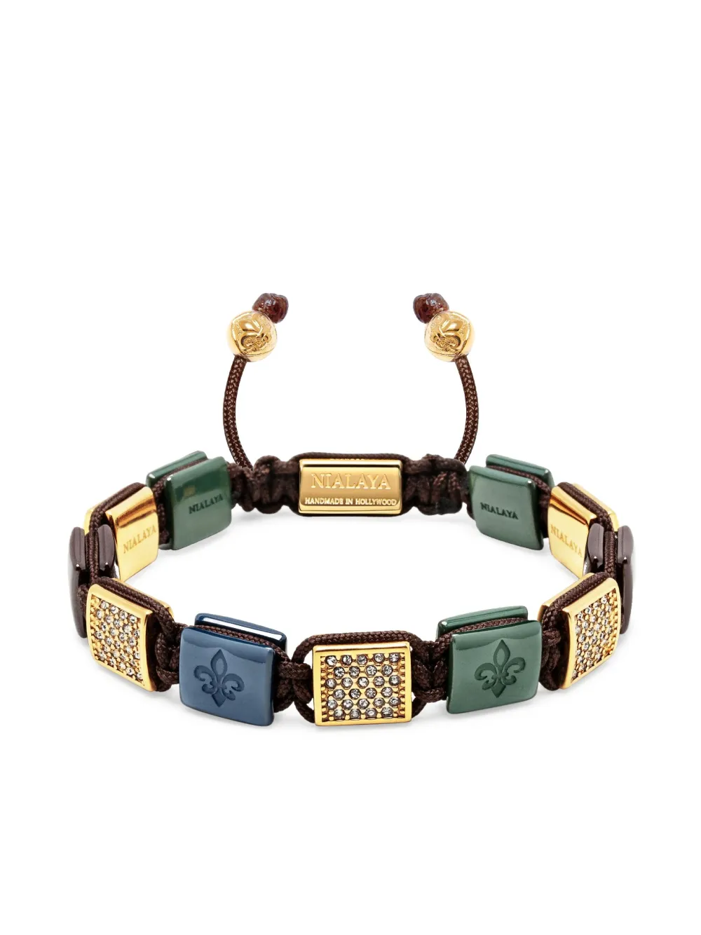 

Браслет Ceramic Flatbead Nialaya Jewelry, красный